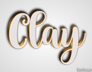 Clay Effetto testo
