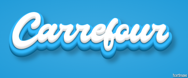 Carrefour Text effect