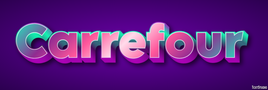 Carrefour Text effect