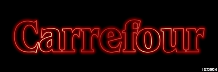 Carrefour Text effect
