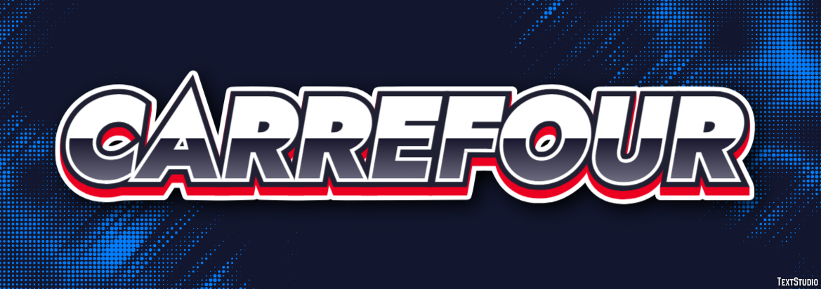 Carrefour Text effect