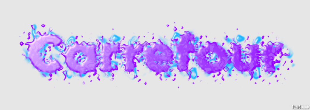 Carrefour Text effect