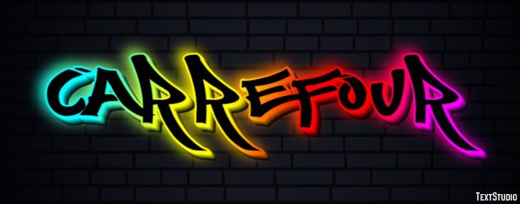 Carrefour Text effect