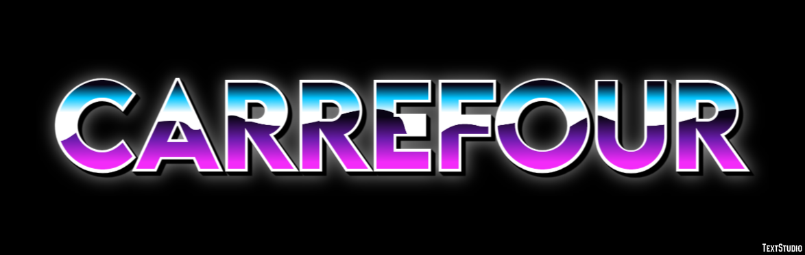 Carrefour Text effect