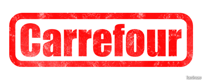 Carrefour Text effect