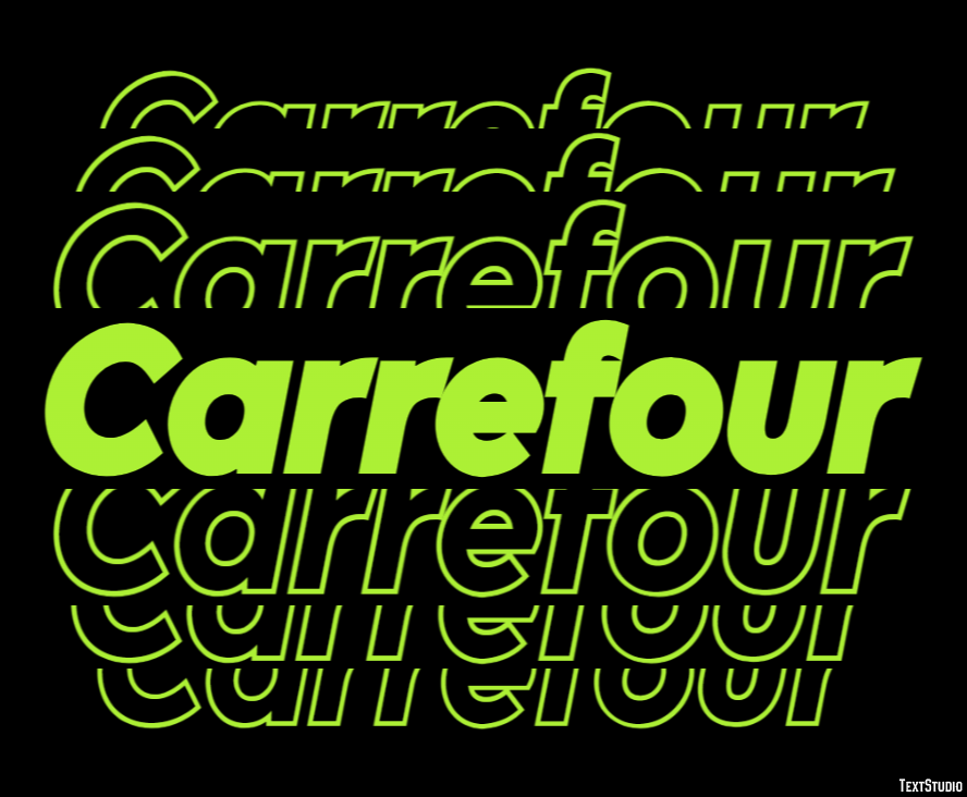 Carrefour Text Effect
