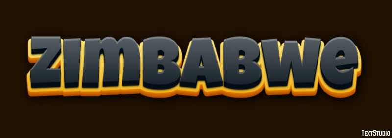 Zimbabwe Text Effect