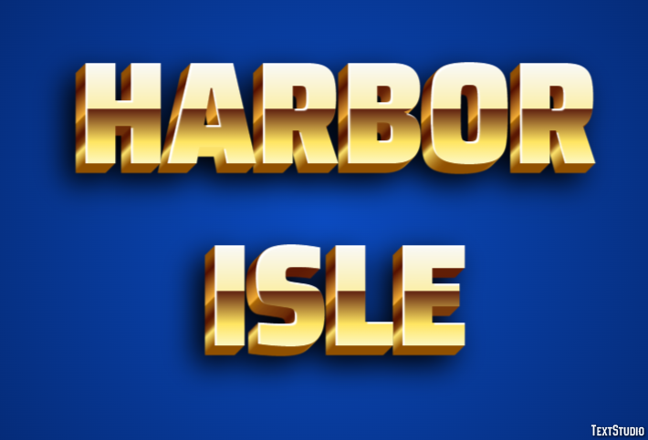 Harbor Isle Efekt tekstowy
