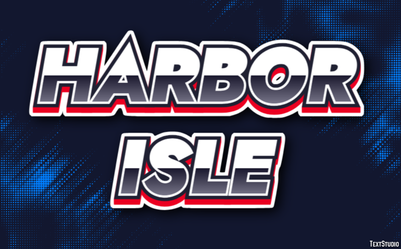 Harbor Isle Efeito de texto