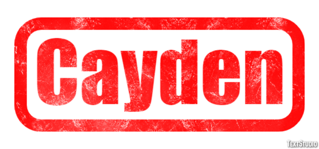 Cayden Tekst Effect