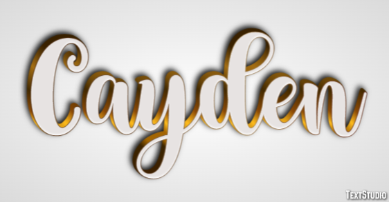 Cayden Text Effect