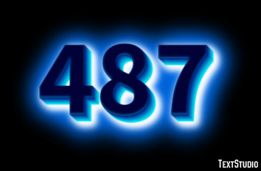 487 Texteffekt