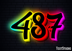 487 Texteffekt