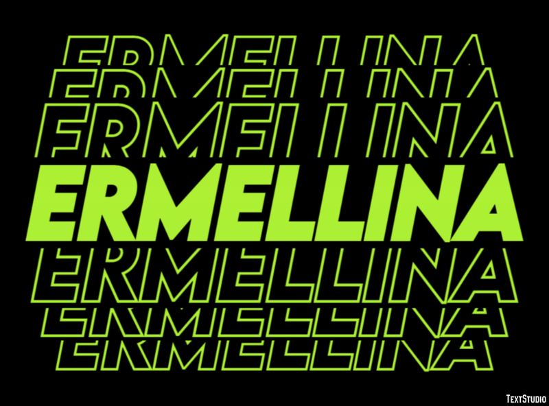 Ermellina Effetto testo