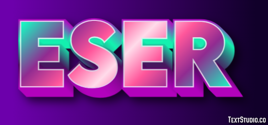 Eser Efecto de Texto