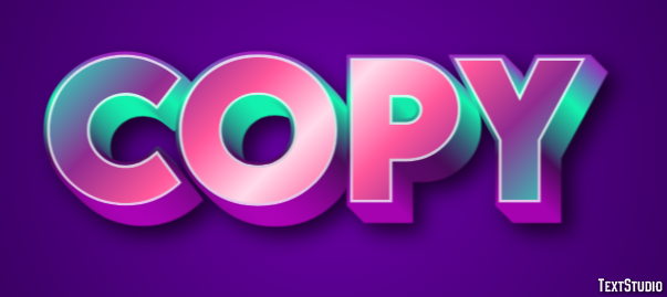 Copy Text Effect