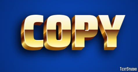 Copy Text Effect