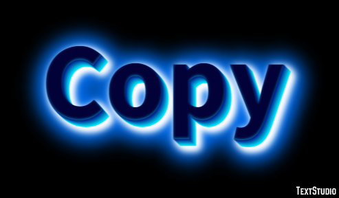Copy Efeito de texto
