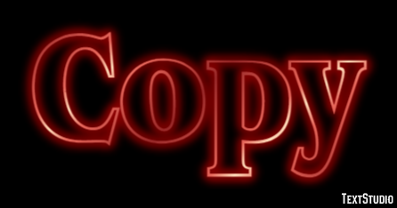 Copy Text Effect