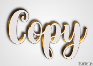 Copy Text Effect