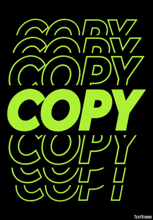 Copy Text Effect