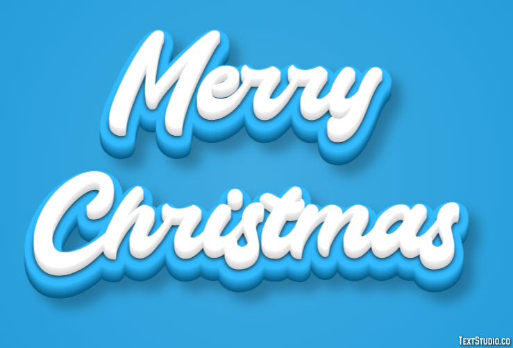 Merry Christmas Text Effect