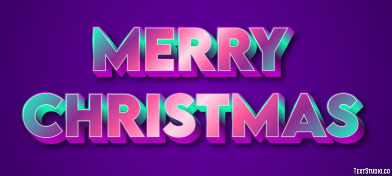 Merry Christmas Text Effect