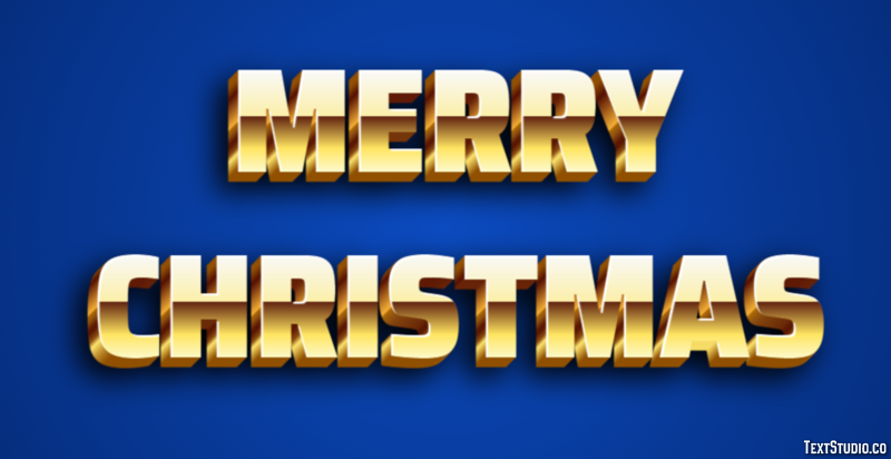 Merry Christmas Text Effect