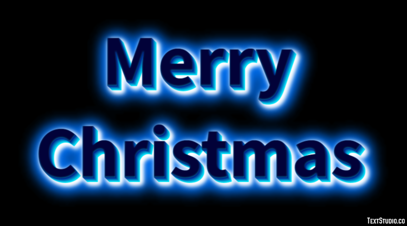 Merry Christmas Effet de Texte