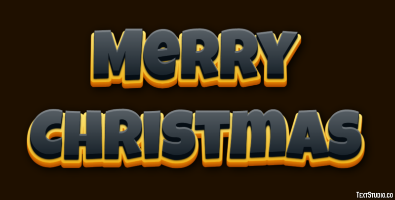 Merry Christmas Text Effect