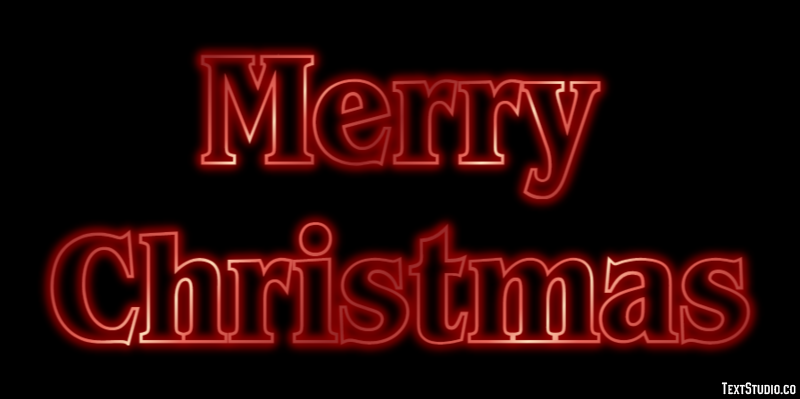 Merry Christmas Text Effect