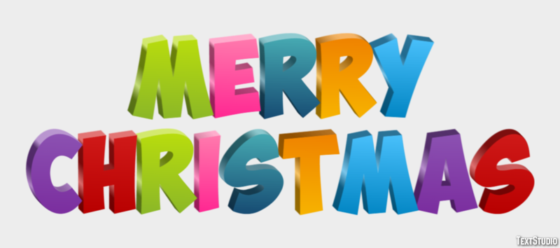 Merry Christmas Text Effect