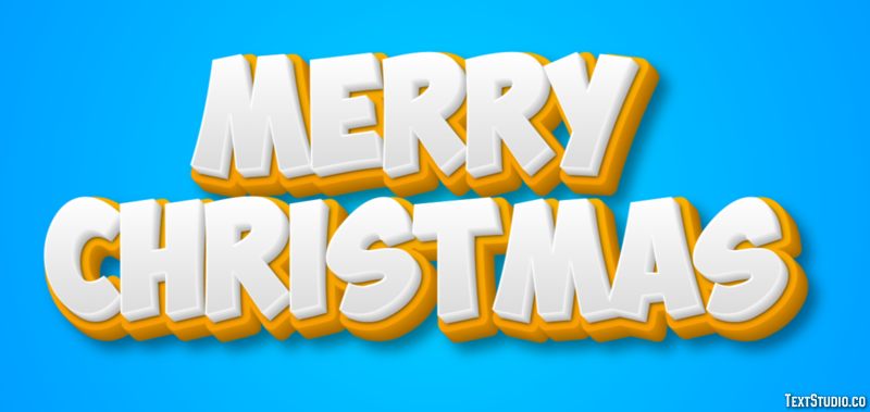Merry Christmas Text Effect