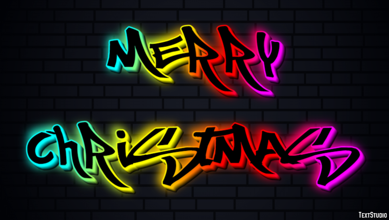 Merry Christmas Text Effect