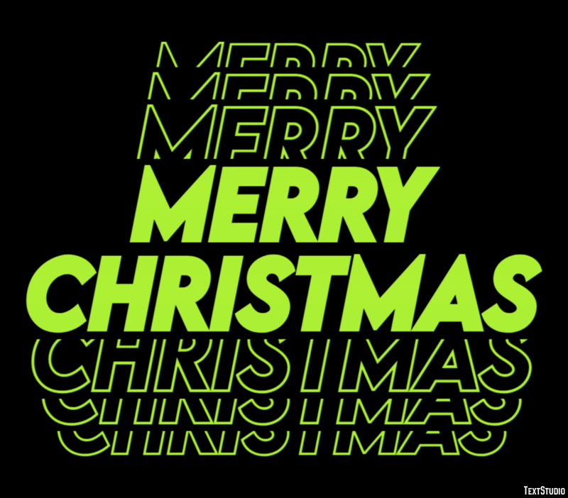 Merry Christmas Text Effect