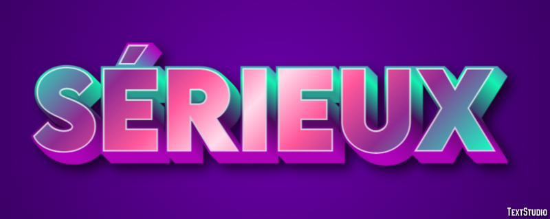Sérieux Efekt tekstowy