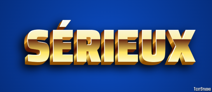 Sérieux Effet de Texte