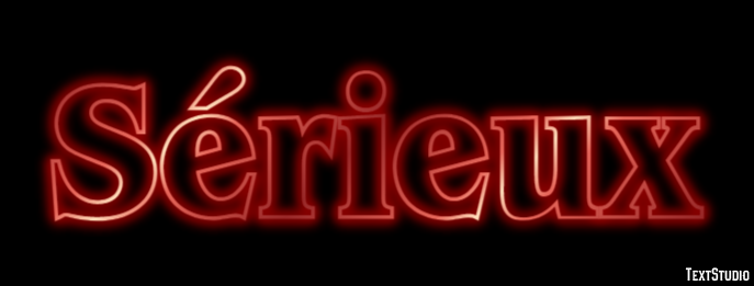 Sérieux Efekt tekstowy