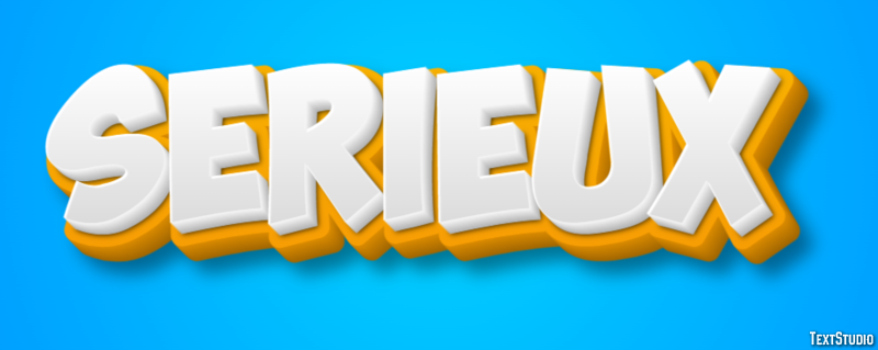 Sérieux Effet de Texte