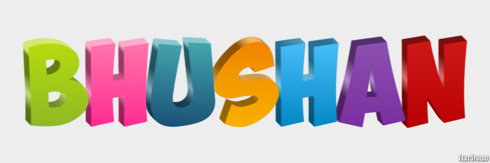 Bhushan Text Effect