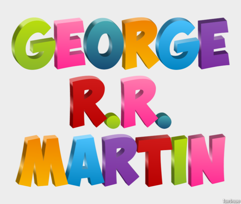 George R.R. Martin Effetto testo