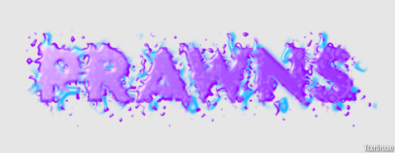 Prawns Text Effect
