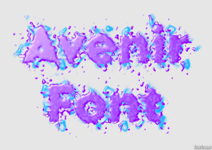 Avenir Font Texteffekt