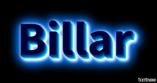 Billar Texteffekt