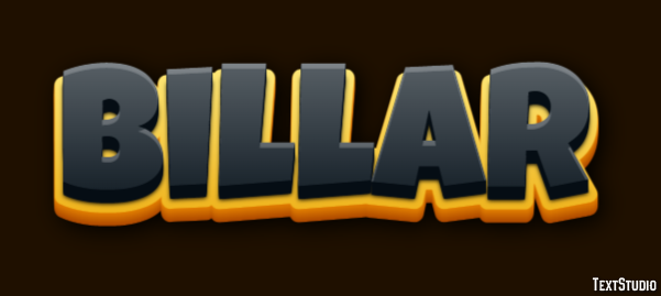 Billar Texteffekt