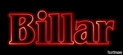 Billar Texteffekt