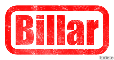 Billar Efeito do texto