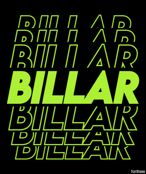 Billar Efecto de Texto