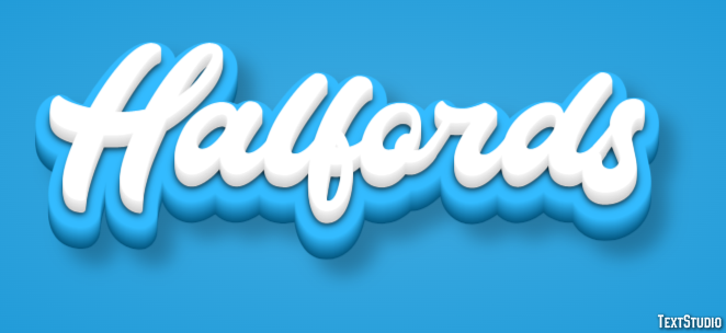Halfords Efecto de Texto