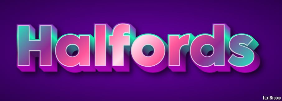 Halfords Efecto de Texto